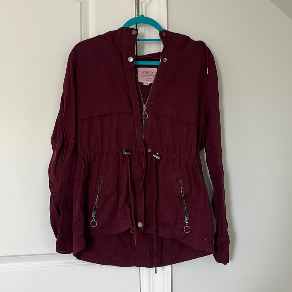 Ashley- Sunshine Collection Maroon Utility Jacket // Size Large